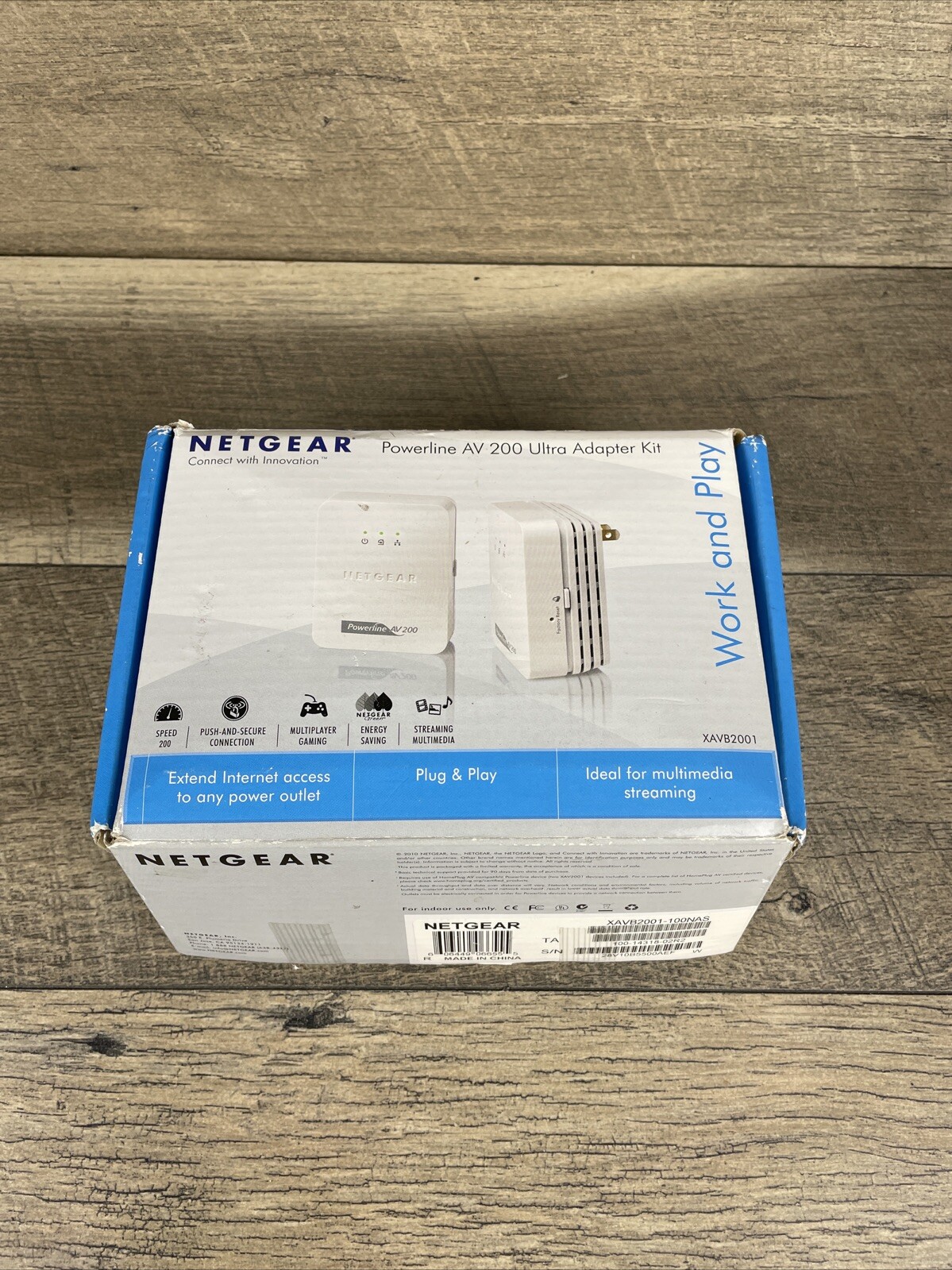 Netgear XAVB2001-100NAS Powerline AV 200 Ultra Adapter Kit