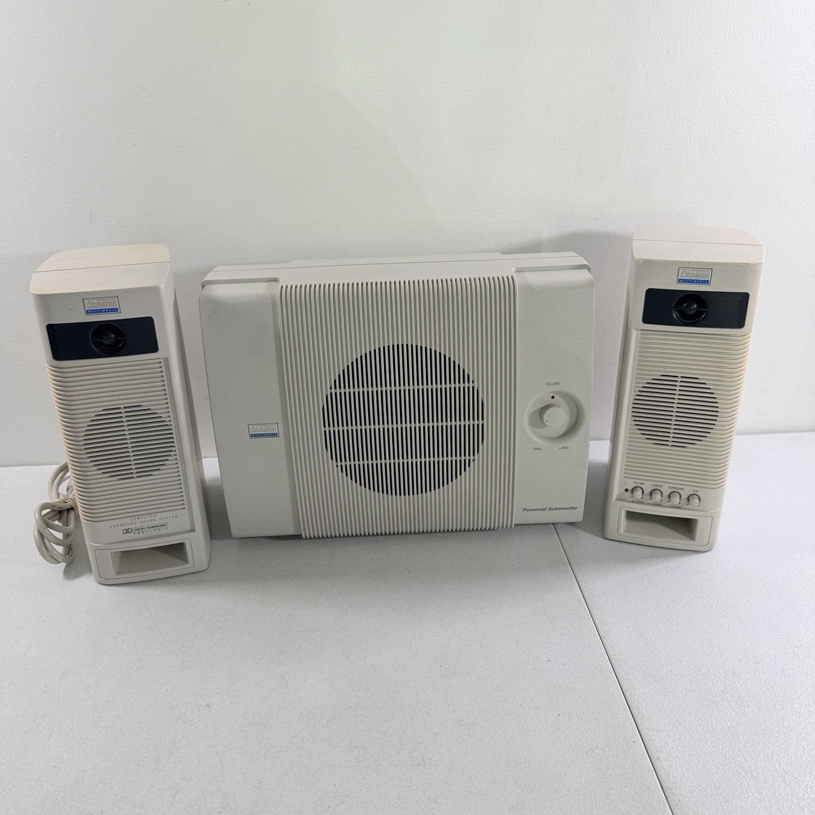 Vintage Altec Lansing ACS400 Computer Speaker System & ACS250 Powered Subwoofer