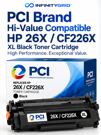 PCI Brand HP 26X CF226X Compatible Black Toner High Yield 9000 Pages M402 M426