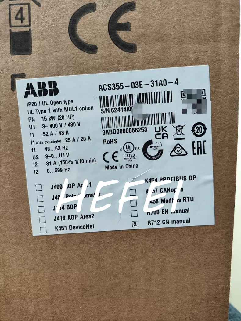 ACS355-03E-31A0-4 Frequency Converter 15kw New ACS355-03E-31A0-4