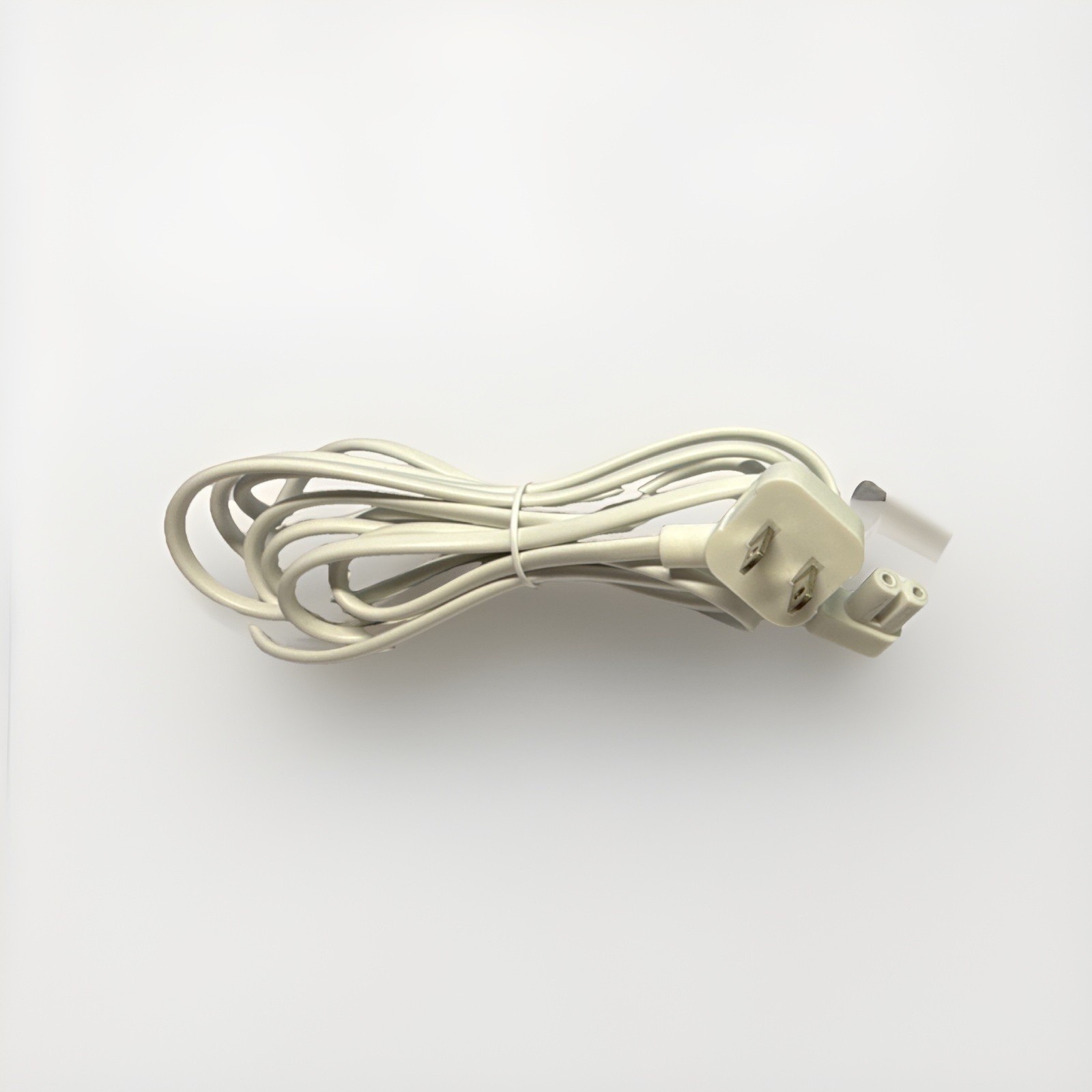 AGVEE 10ft 90 Degree Angled 2-Prong to IEC C7 Power Cable White.
