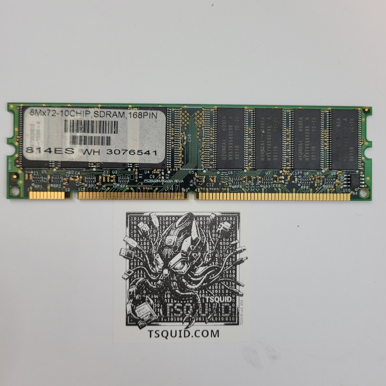 Hyundai SDRAM HY57V658020B 64MB 168-Pin DIMM PC100 Desktop Memory Module