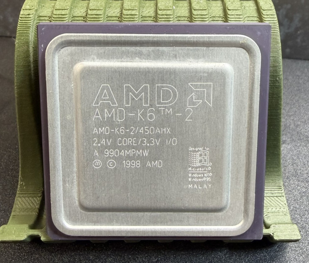 AMD K6-2/450AHX 450MHz Socket 7 CPU 2.4V/3.3V Vintage Processor Tested