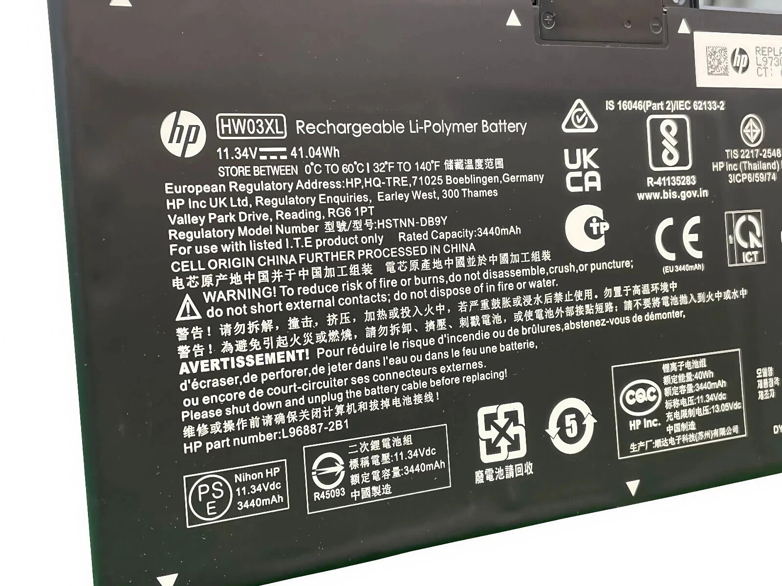 OEM Genuine HW03XL Battery HP Pavilion 15-EG 17-CN 17-CP HSTNN-IB90 L97300-005