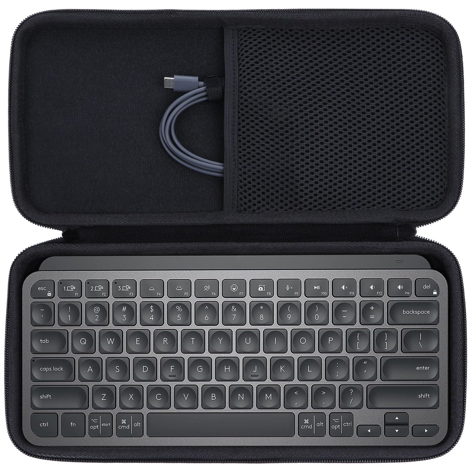 Lebakort Hard Carry Case Compatible with Logitech MX Keys Mini Minimalist Ill...
