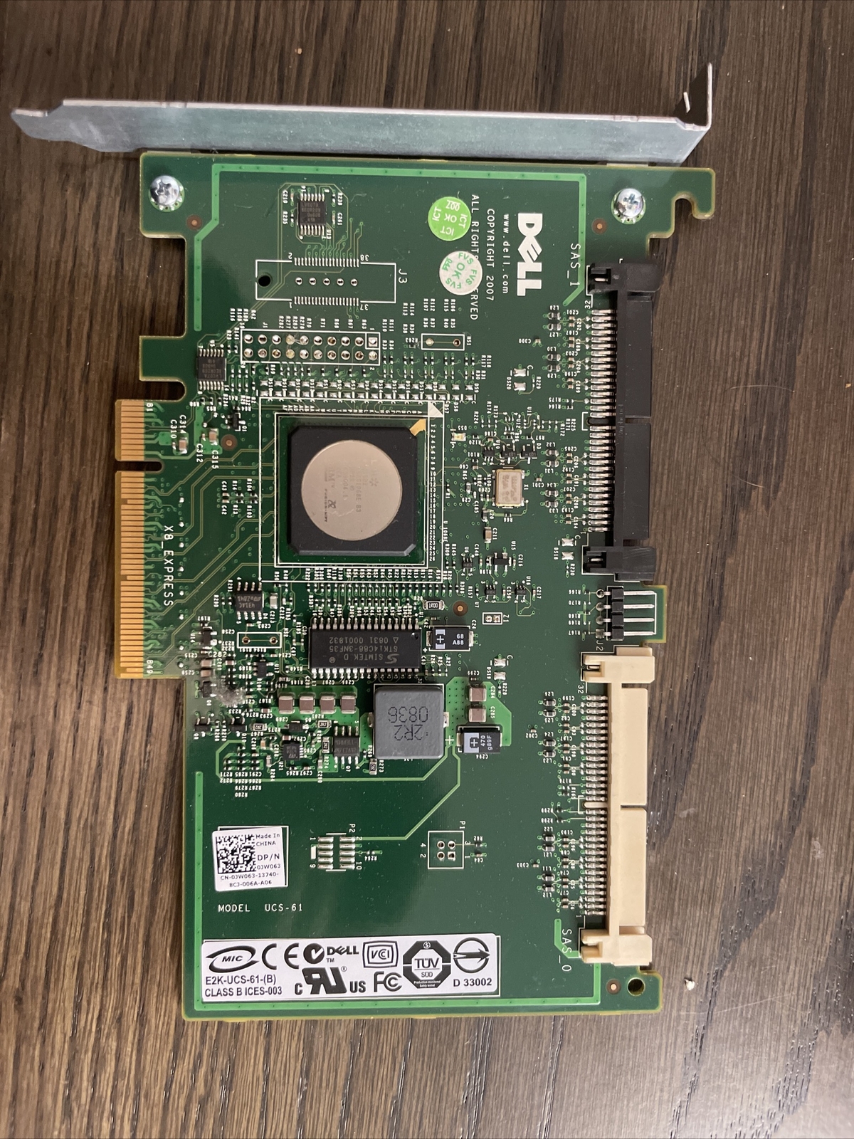 Dell Precision RAID Controller Card 0JW063