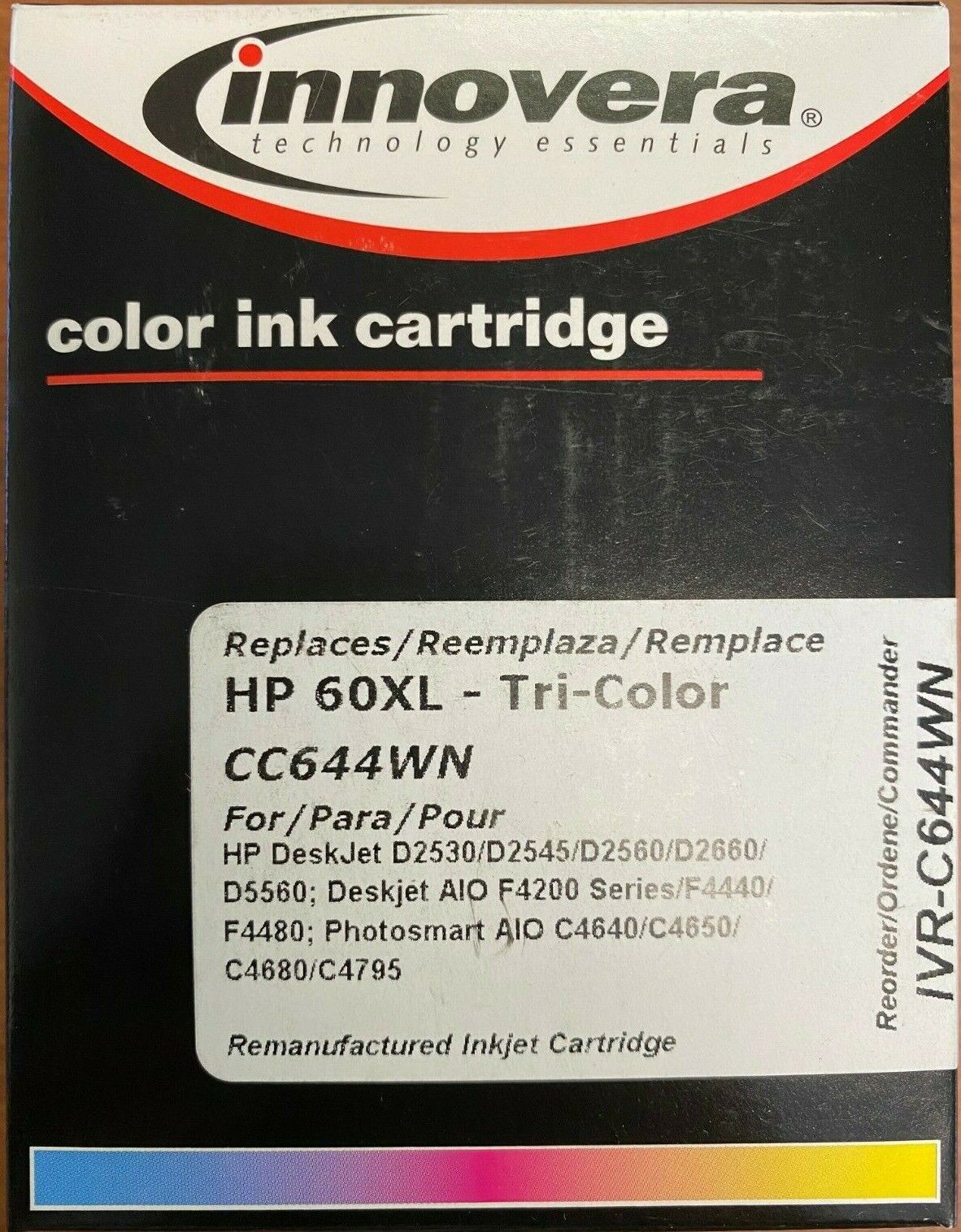 FAST SHIPPING Innovera Re manufactured 60XL Ink, Tri Color