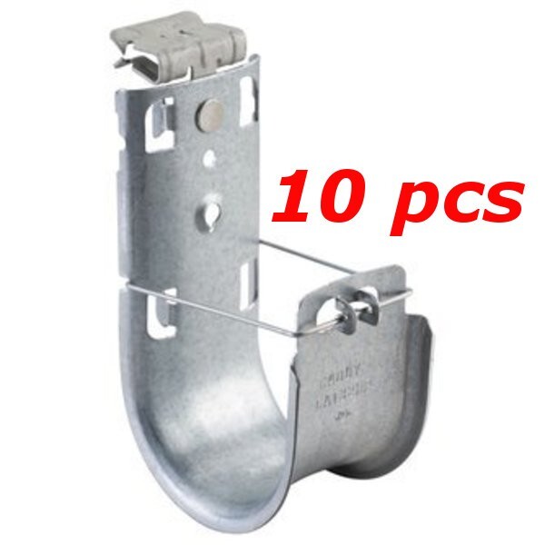 10 PACK - 1-5/16" CADDY CAT21HP24SM J-HOOK Hammer-On Beam Clamp Cable Hanger
