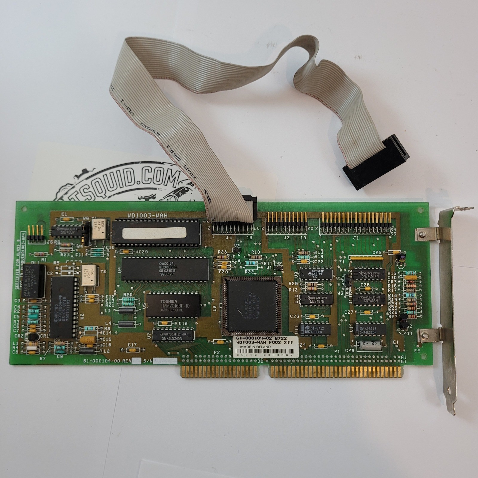 Western Digital WD1003-WAH ISA Hard Drive Controller Card 61-000104-02 Vintage