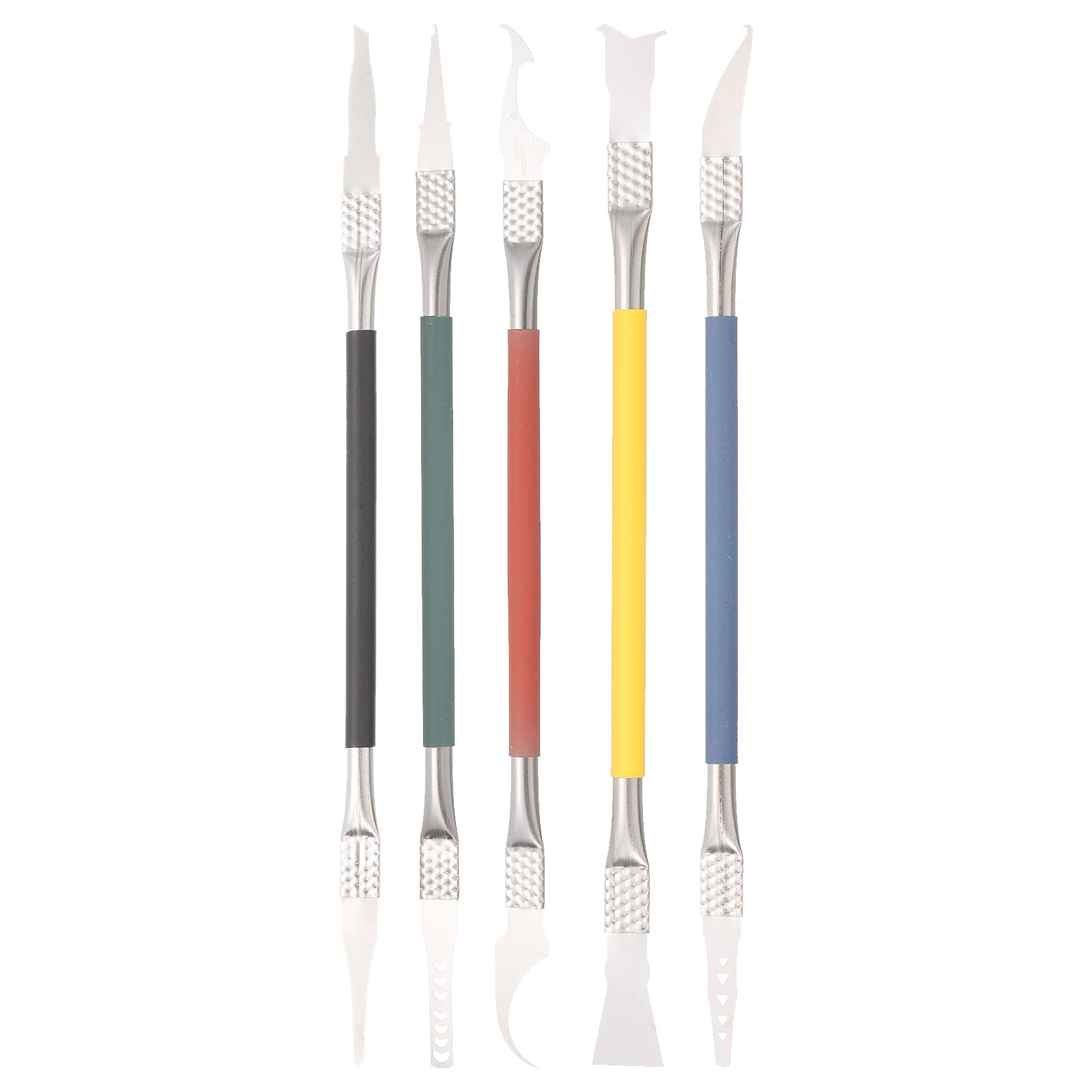 5pcs Dual Ends Metal Spudger Set CPU Crowbars Pry Opening Repair Tool