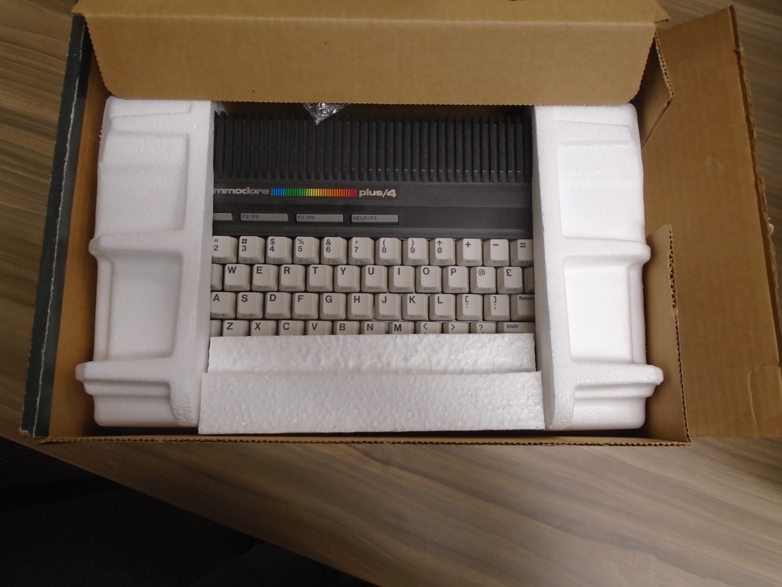 Vintage Commodore Plus/4 Computer With Box & Accessories Manual
