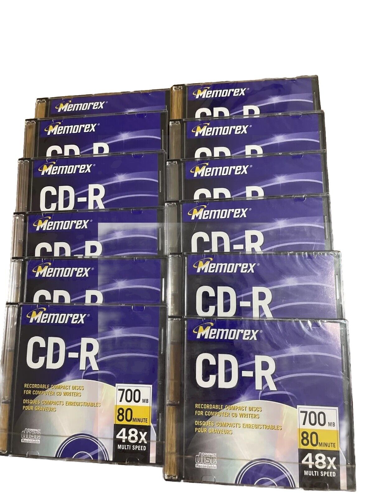Memorex  CD-R 80 Min 700 MB 48x Speed CD Recordable  12 Pack