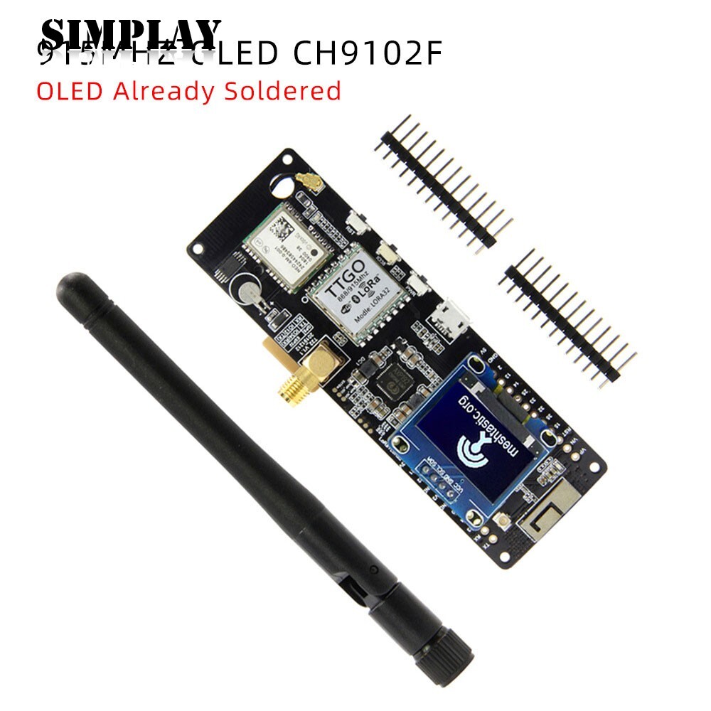 LILYGO Meshtastic T-Beam V1.2 ESP32 LoRa Bluetooth Development Board 915Mhz