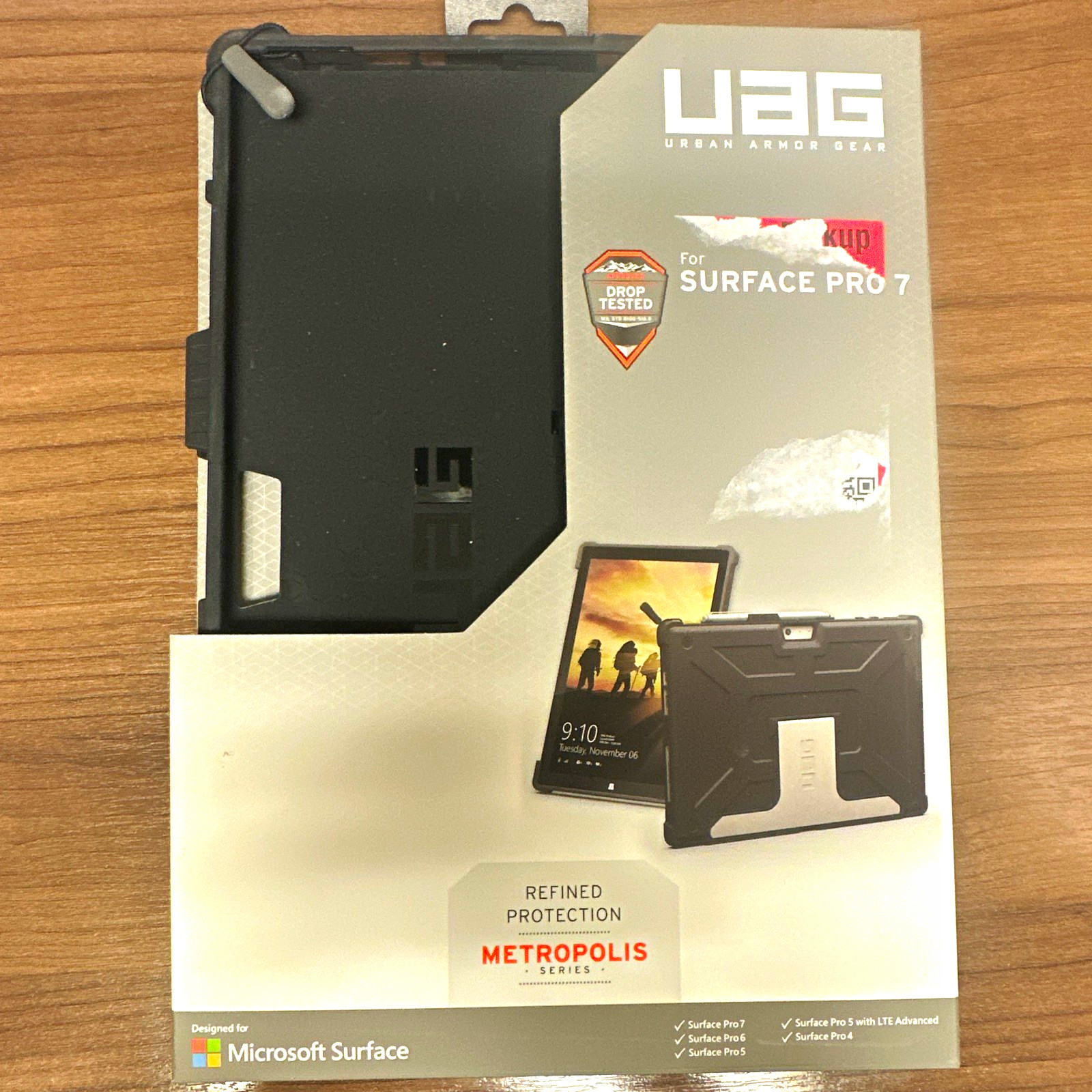 UAG Metropolis Series Drop Tested Rugged Case for Surface Pro 4/5/6/7 Black
