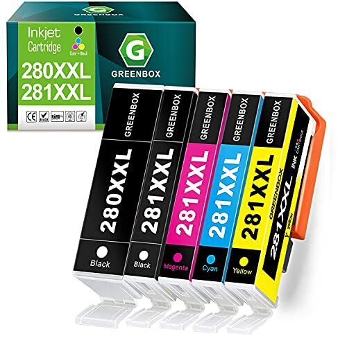 GREENBOX Compatible Ink Cartridges Replacement for Canon 280 281 XXL PGI-280X...
