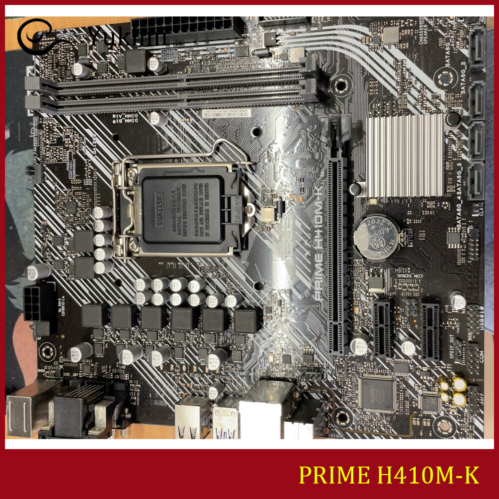 FOR ASUS PRIME H410M-K DDR4*2 64GB Socket 1200 DVI-D D-Sub mATX Motherboard Test