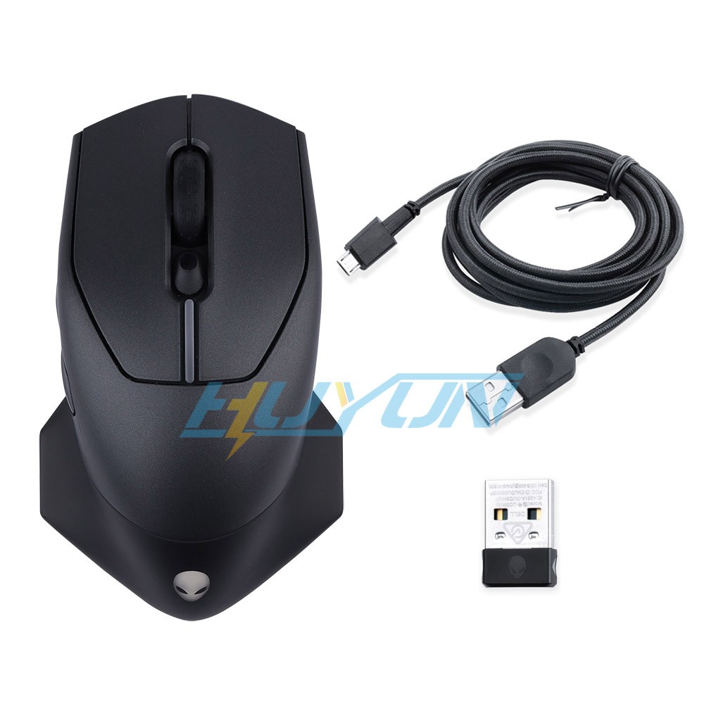 AW610M Wireless Gaming Mouse, Dual Mode Optical RGB Esports Mouse for PC