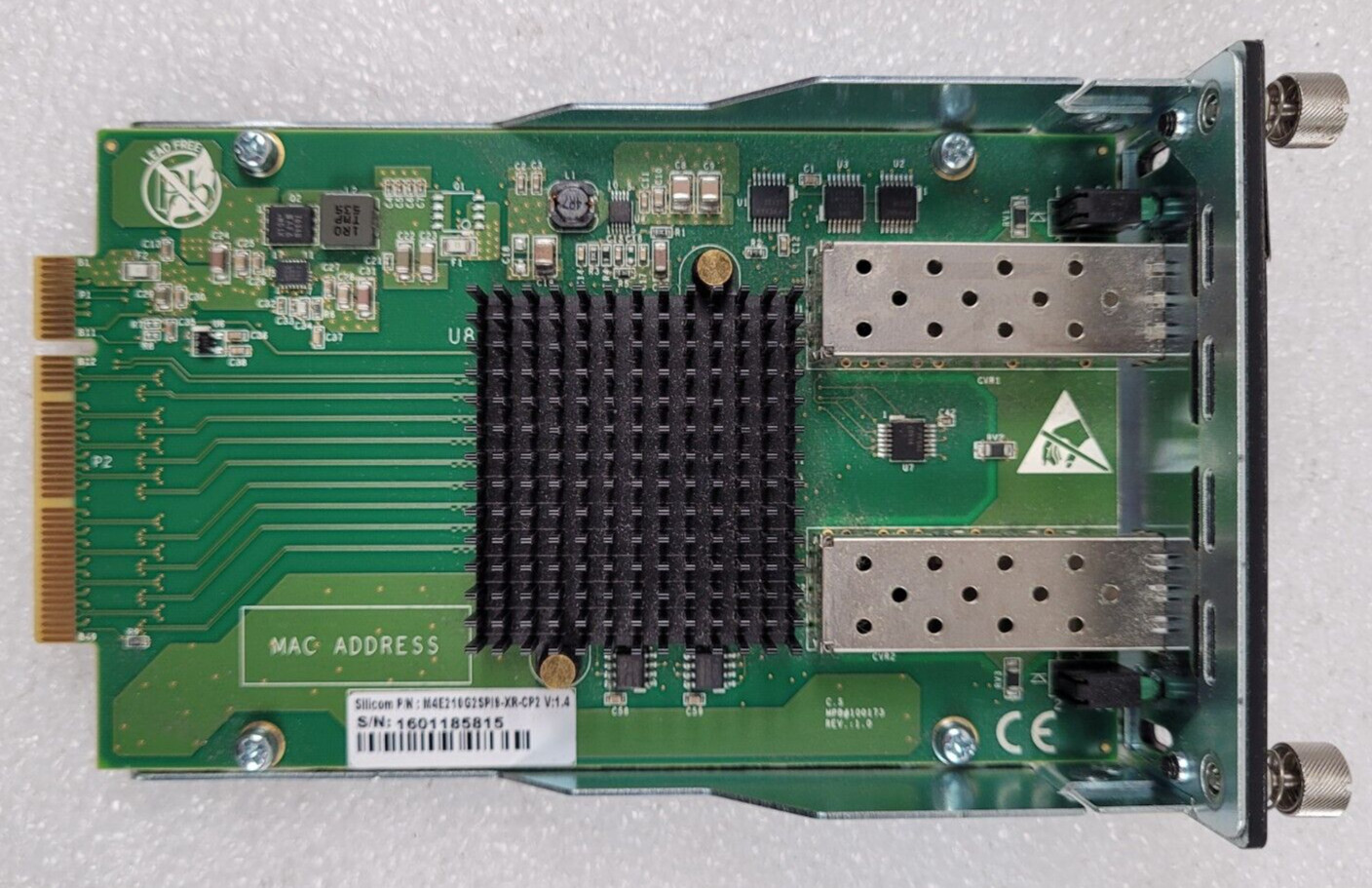 CheckPoint M4E210G2SPI9-XR-CP2 Dual-Port 10GbE SFP+ Switch Module P/N: M4E210G2