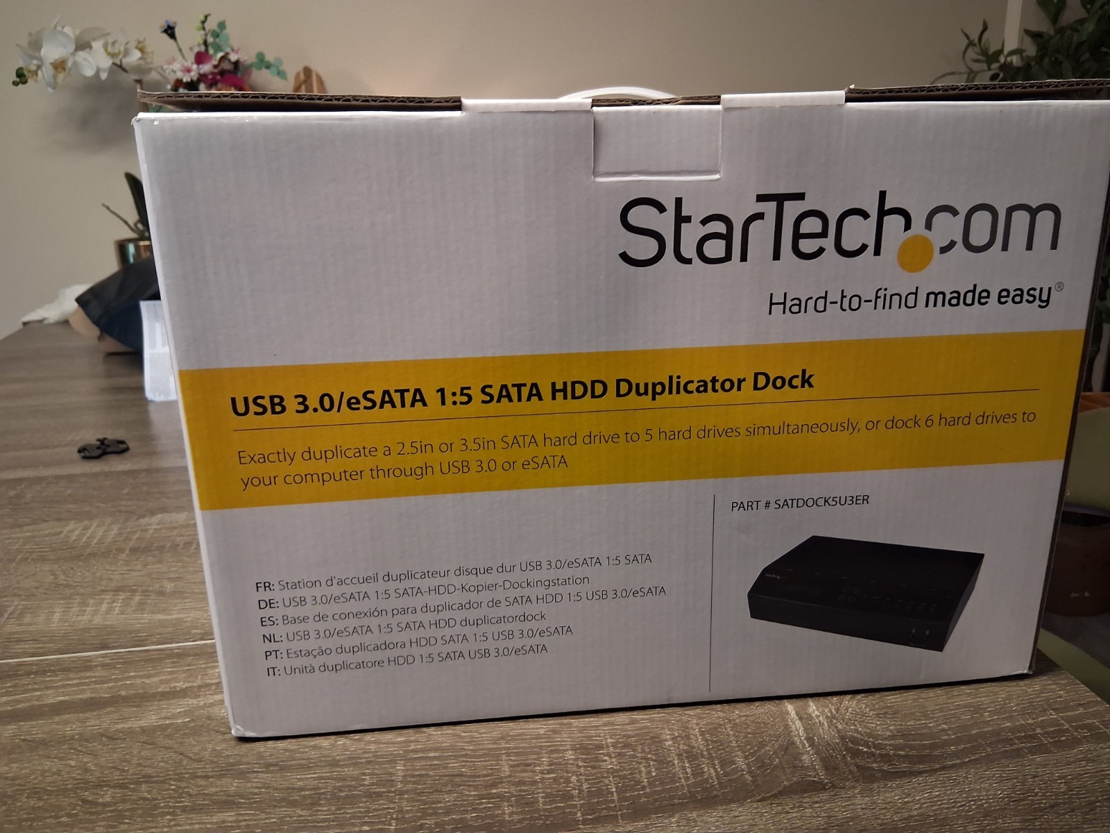 StarTech USB 3.0/eSATA 6-Bay Hard Drive DuplicatorDock-1:5HDD/SSD Cloner Eraser