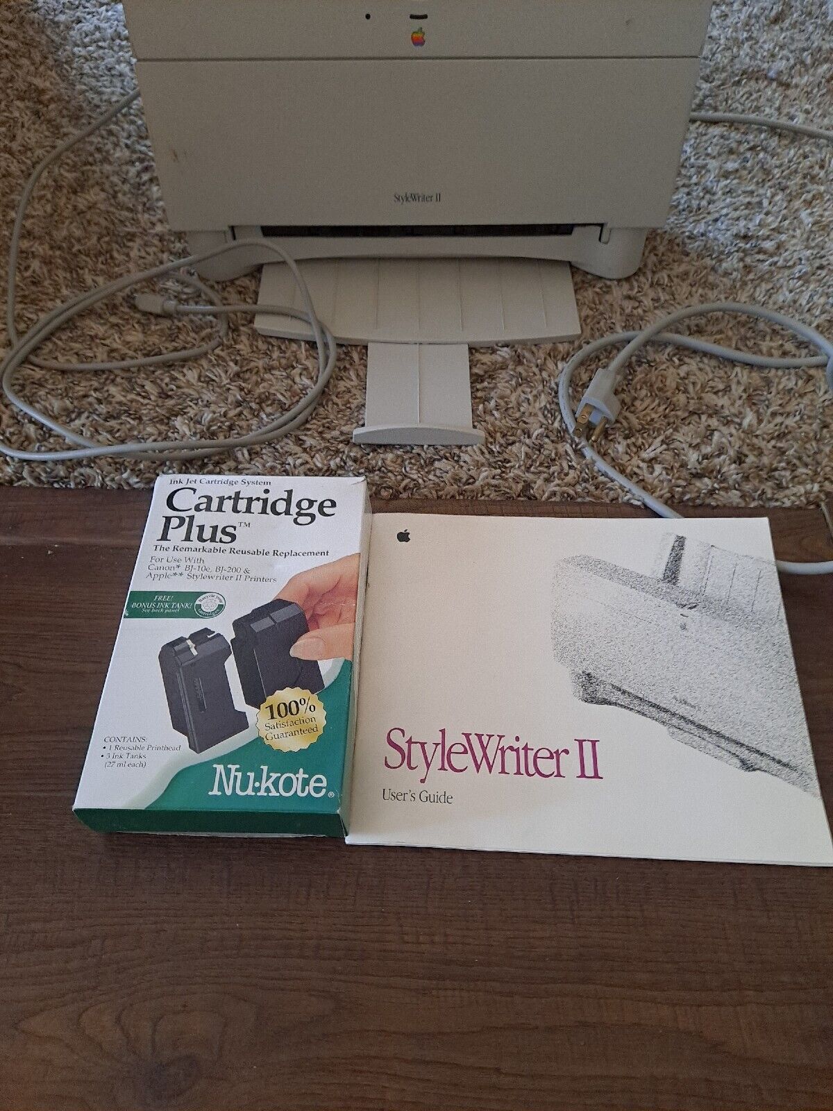 Apple Stylewriter 2 II M2003 - Vintage Macintosh Mac Computer Printer w/ Cords,.