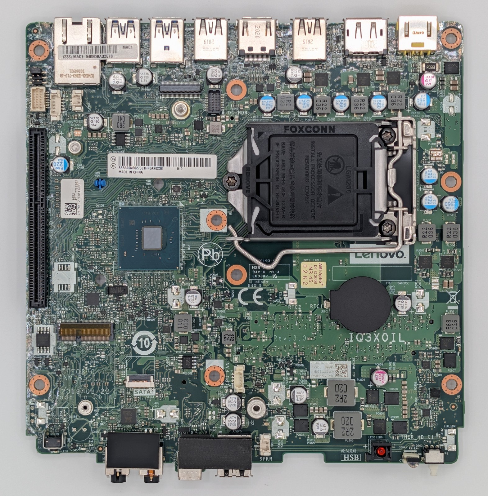 Lenovo ThinkCentre M720q / M920q Tiny Motherboard B360 LGA1151 5B20U53832 WINDPK