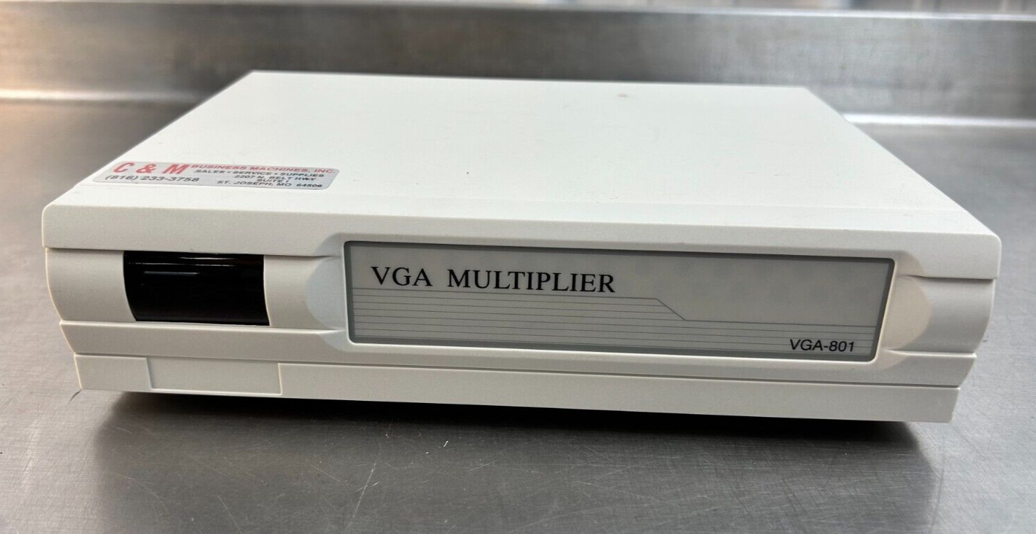 VGA Multiplier VGA-801 8 Way Auto SVGA Monitor Splitter | Pre-Owned