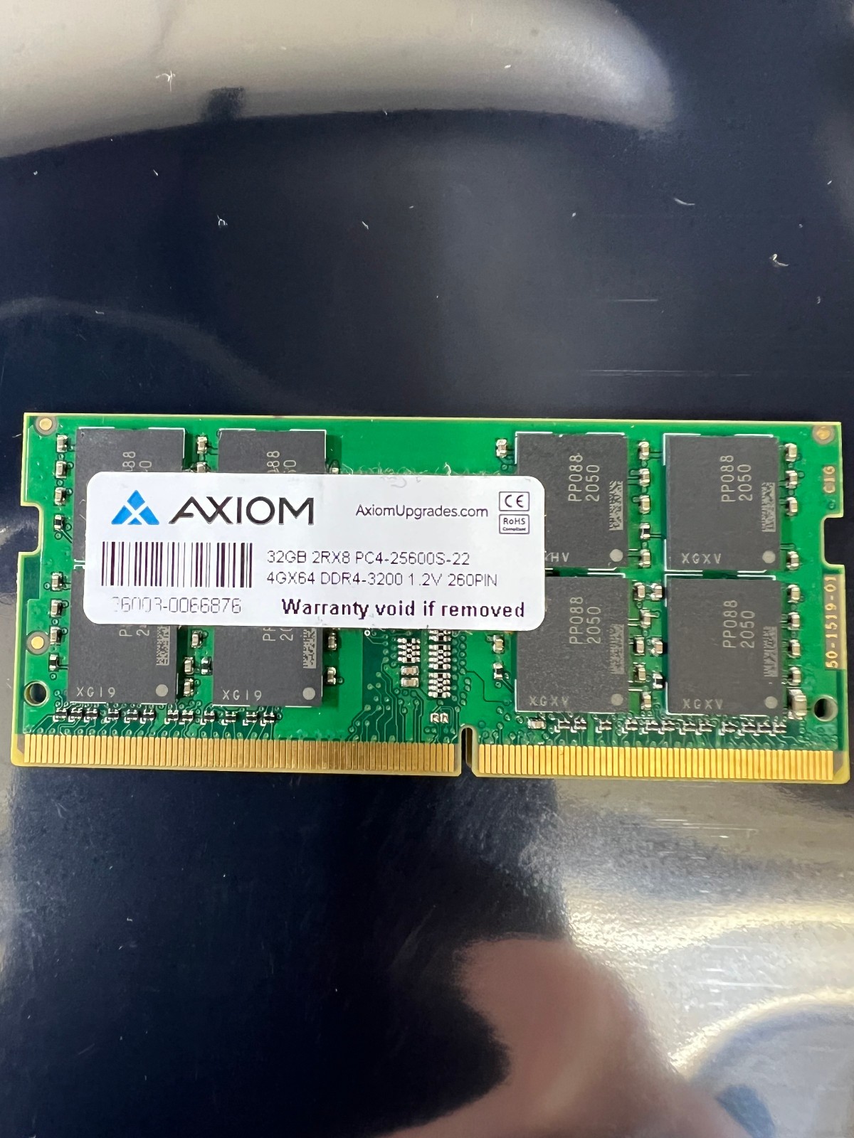 32GB AXIOM DDR4 2Rx8 3200 SODIMM PC4-25600 Laptop RAM