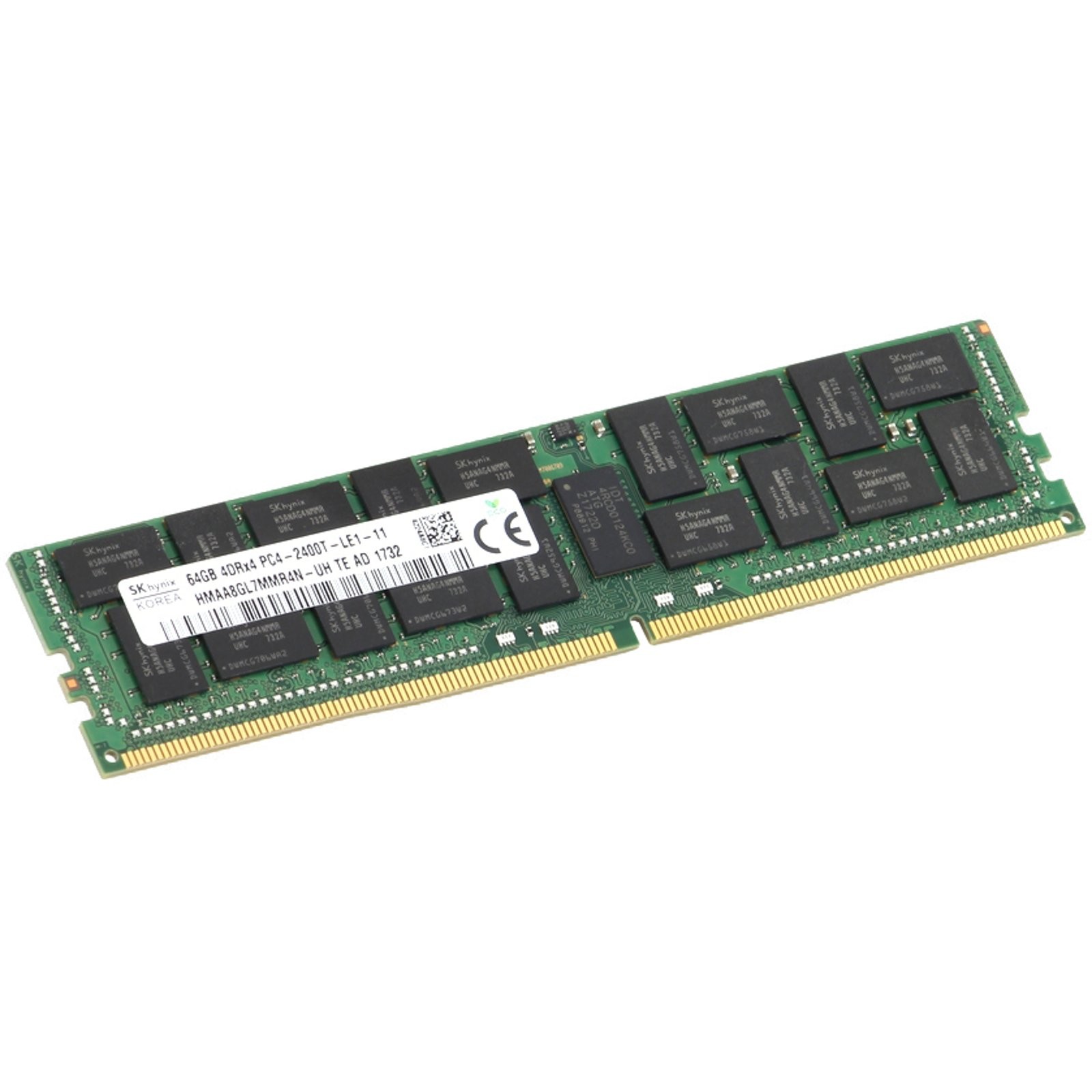 Hynix RAM 64GB DDR4 PC4-2400 LR 4RX4 HMAA8GL7MMR4N-UH Memory