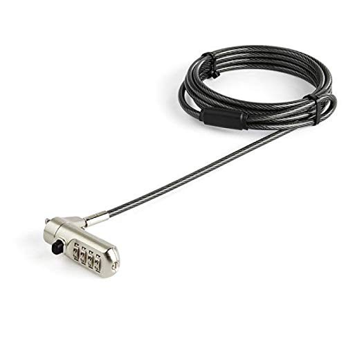 StarTech LTLOCKNANO 6ft Laptop Cable Lock 4-Digit Combo Security