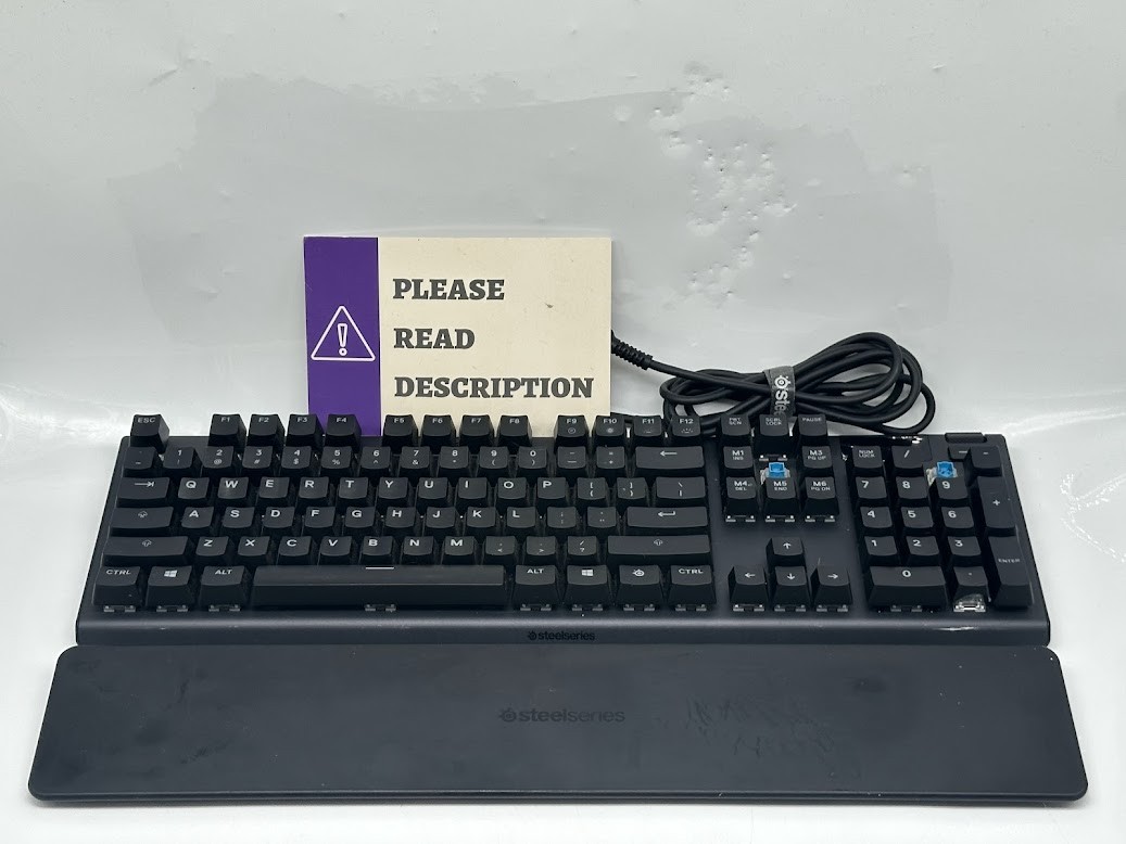 SteelSeries Apex 5 Hybrid RGB Gaming Keyboard w/ OLED Display Palm Rest - READ
