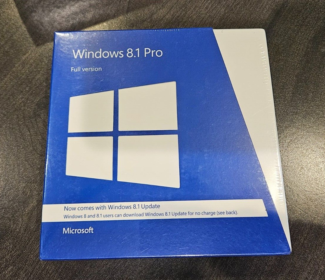 Microsoft Windows 8.1 Pro Full Version 32 & 64 Bit DVD BRAND NEW