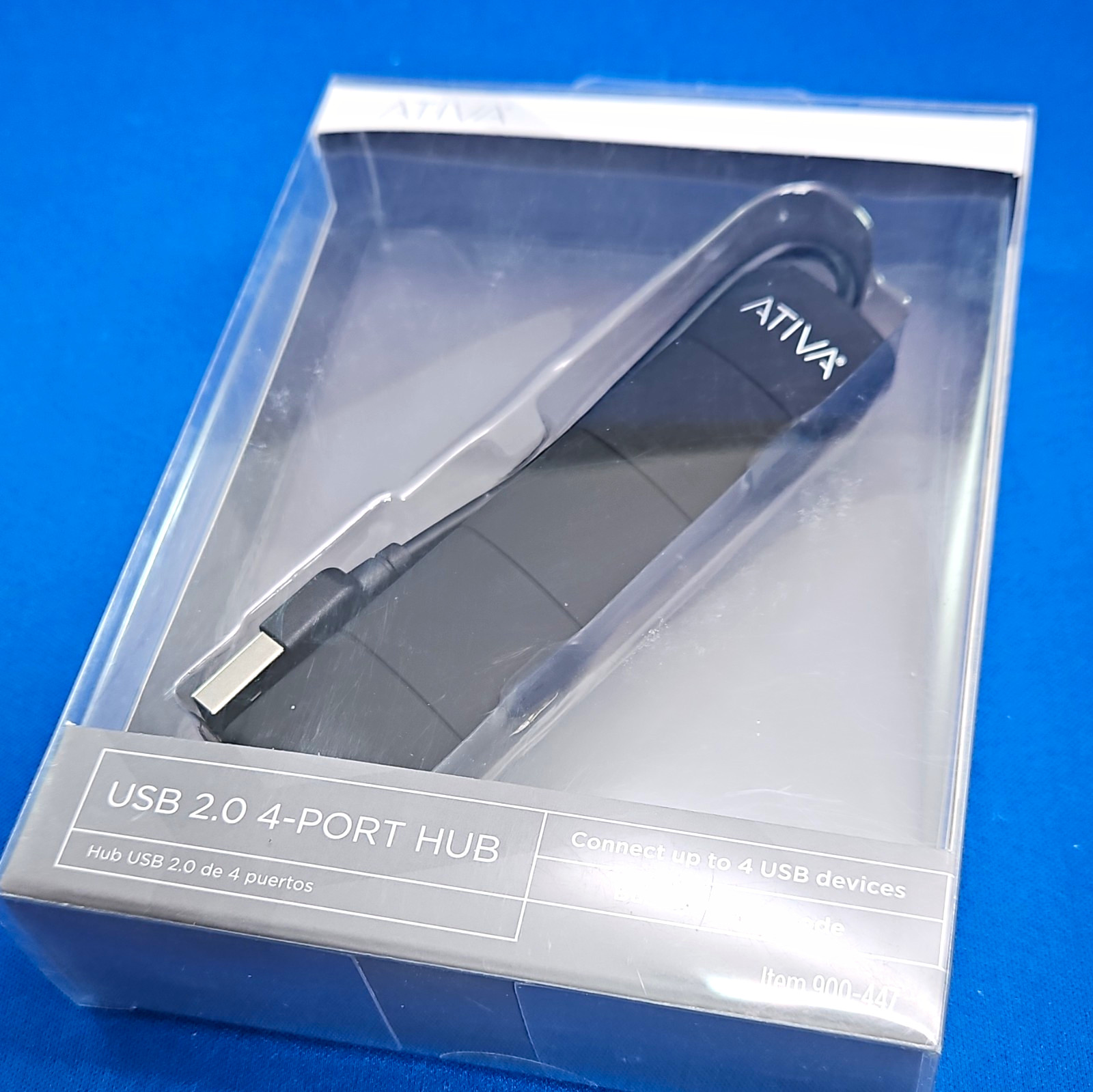 Ativa USB 2.0 4-Port Hub 900-447 Bus Powered Black Rubberized New Sealed