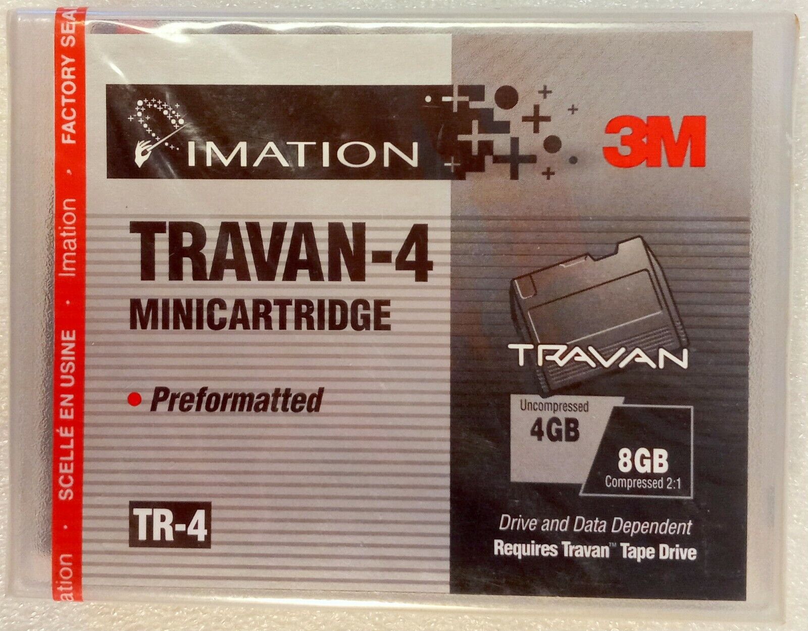 Imation Travan-4 Minicartridge Preformatted TR-4 , unopened case