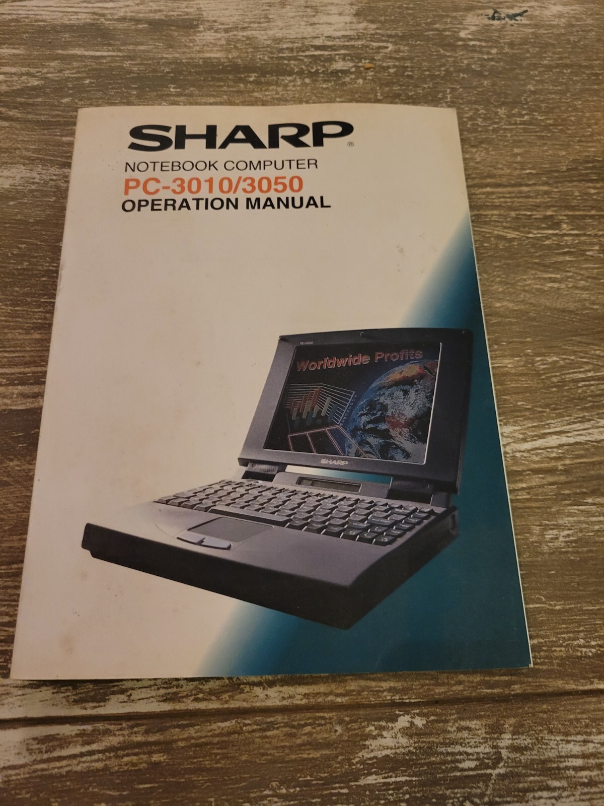 Sharp Notebook Computer PC-3010/3950 Operational Manual Vintage