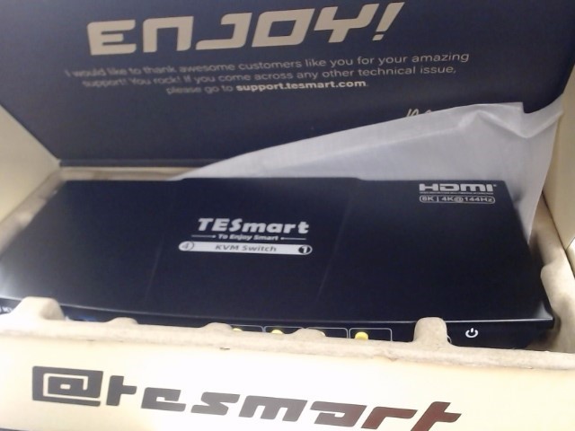TESmart USB 3.0 HDMI KVM Switch 1 Monitor 4 Computers 4K@60Hz (B06010890)