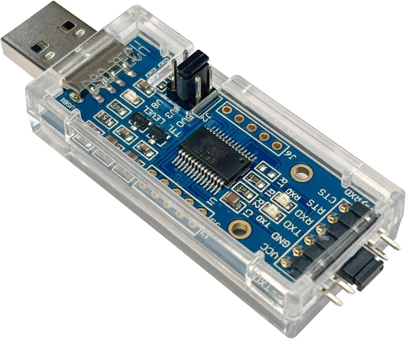 DSD TECH SH-U09C2 USB to TTL Adapter Built-in FTDI FT232RL IC Multicoloured 