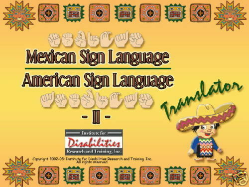 Mexican & American Sign Language Translator Dictionary