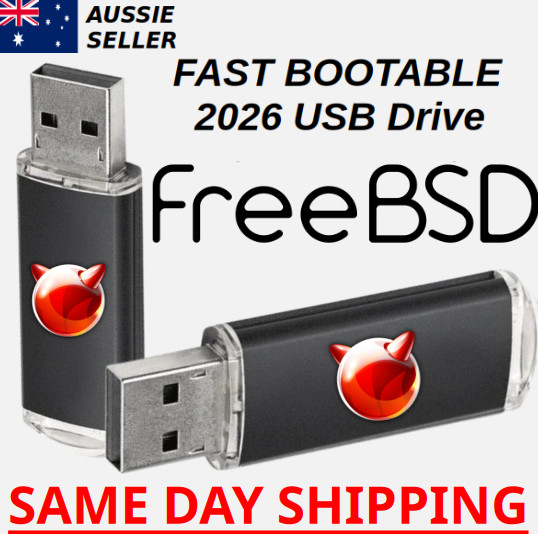 FreeBSD Latest Version Bootable USB Flash Drive Fast Installer Recovery Fix 2026