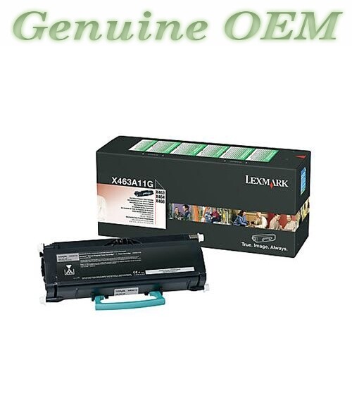 X463A11G Original OEM Lexmark X463 Toner, Black Genuine Sealed