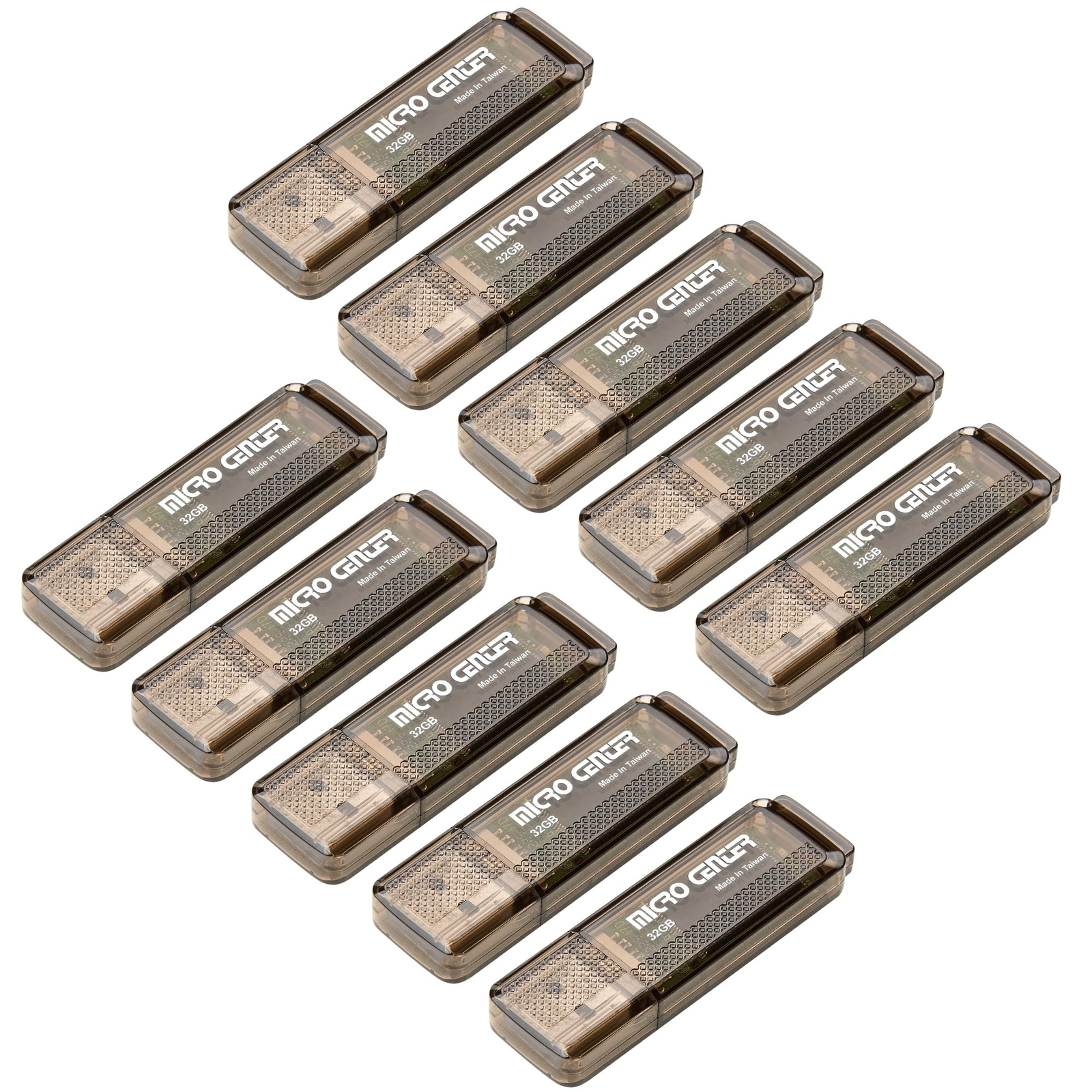 Micro Center Superspeed 10 Pack 32GB USB 3.0/USB3.1 Gen1 Flash Drive Gum Size...