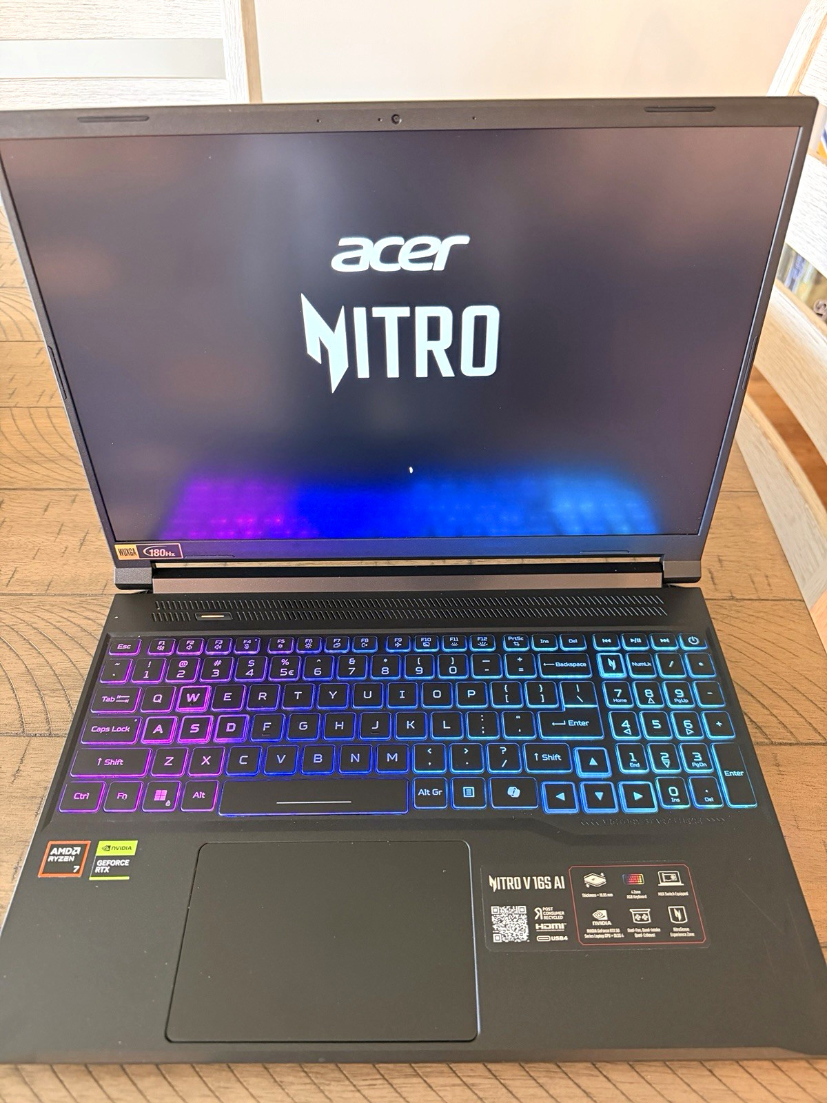 Acer Nitro V 16S AI Gaming Laptop. AMD Ryzen 7 260 Processor. NVIDIA GeForce RTX