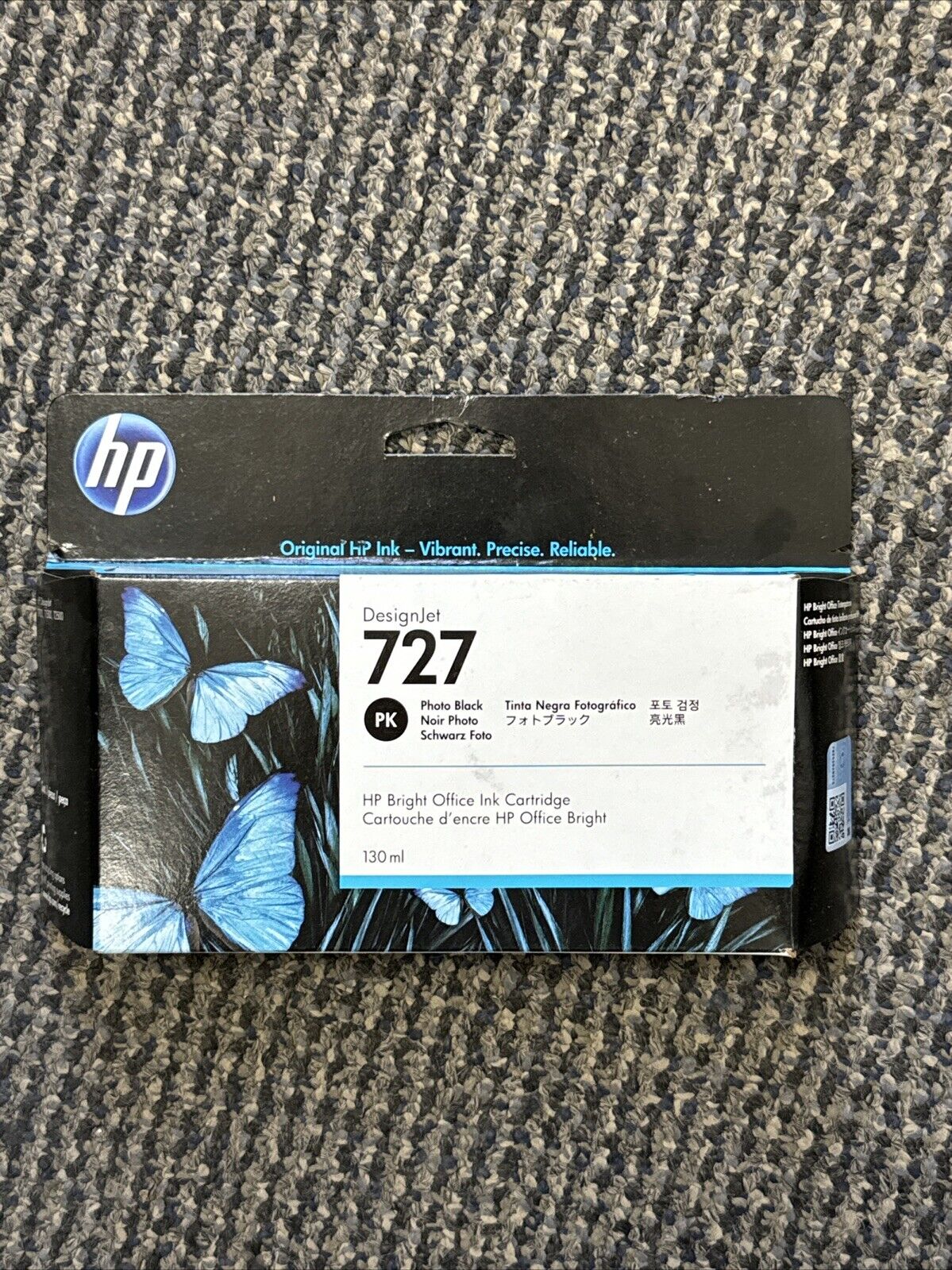 💎 Genuine HP 727 PK (B3P23A) Photo Black Ink Cartridge NIB EXP: Oct 2024