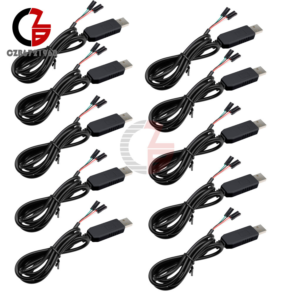 10PCS USB To RS232 TTL UART PL2303HX Auto Converter USB to COM Module Cable