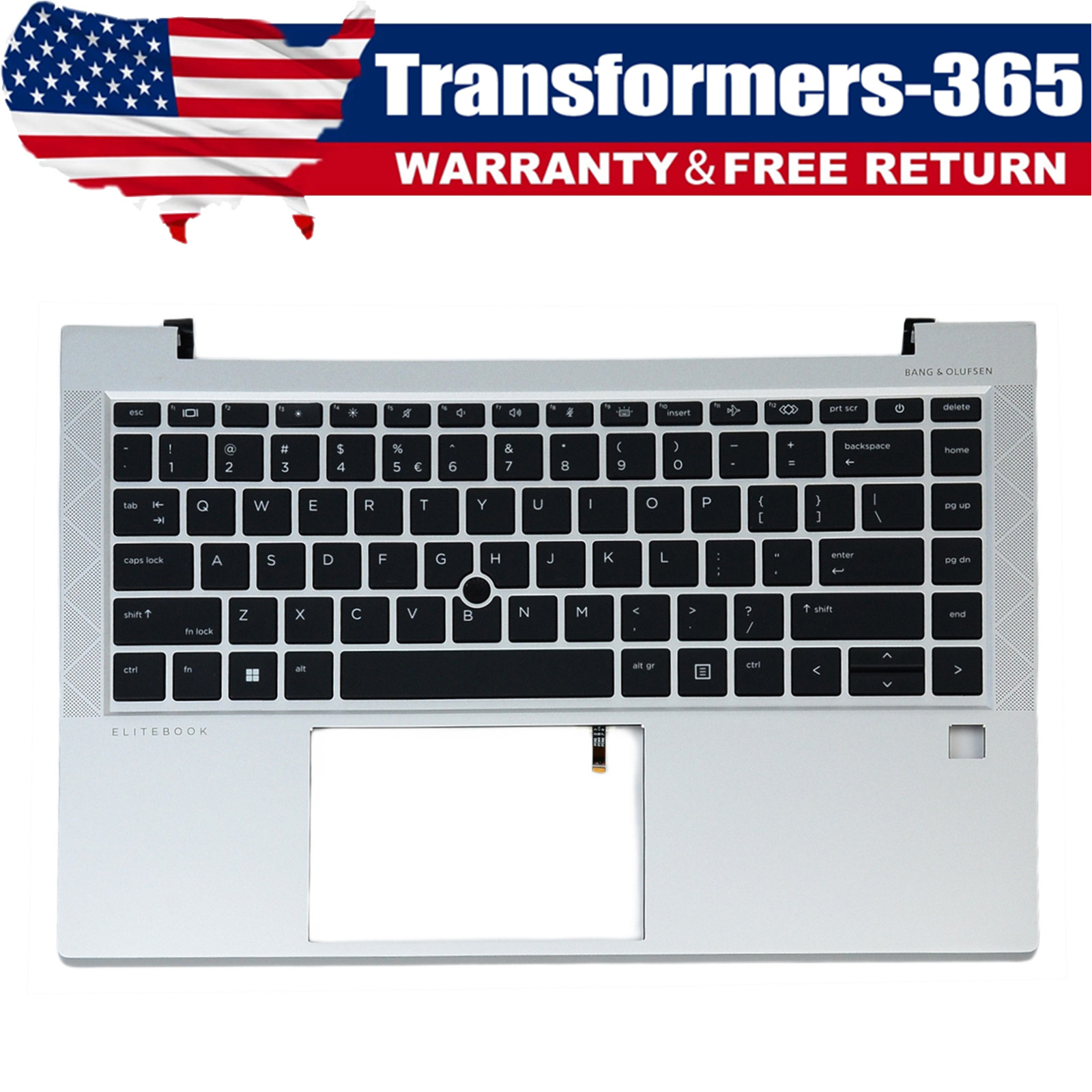 New English Backlit Keyboard Palmrest for HP EliteBook 840 G7 G8 M07090-001