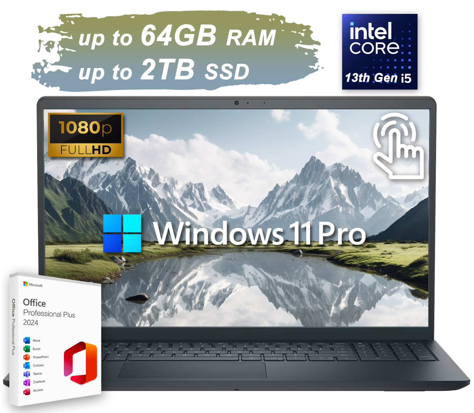 2026 Dell Inspiron 15 Laptop Touch 10-Core Intel i5 Upto 64GB RAM 2TB SSD Office