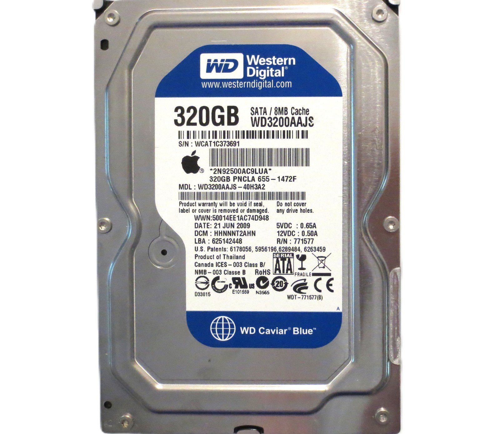 WD3200AAJS-40H3A2 (See description for DCM’s & HDD details) 3.5" 320gb Sata HDD