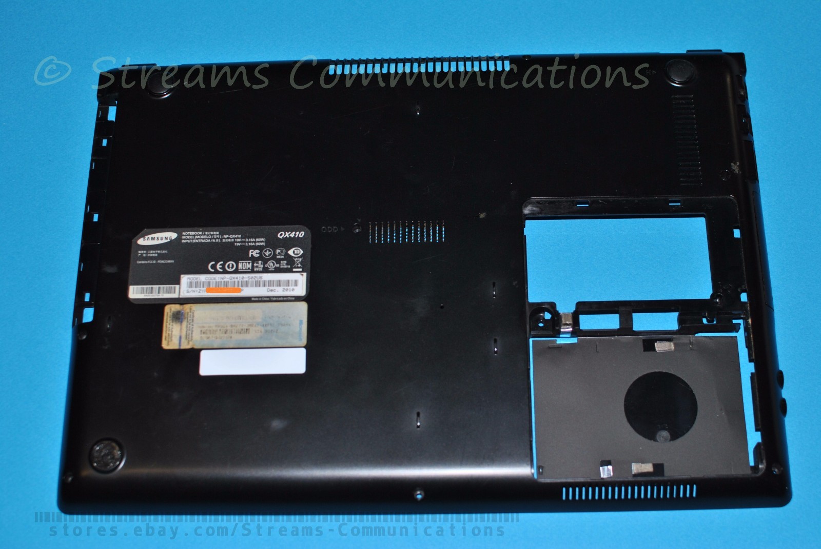Samsung NP Series Laptop Bottom Case / Base Enclosure (NP-QX-410)