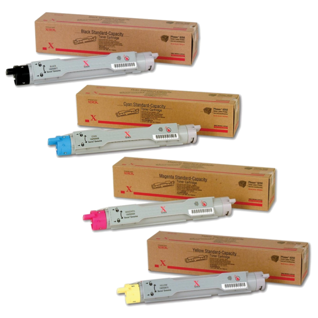 2 Sets (8 Toners) New Genuine Xerox 106R00668 106R00669 106R00670 106R00671 6250