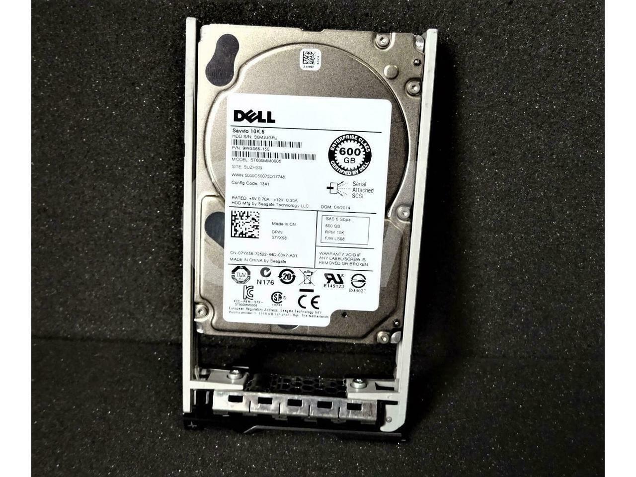 7YX58 Dell 600-GB 6G 10K 2.5 SAS w/G176J