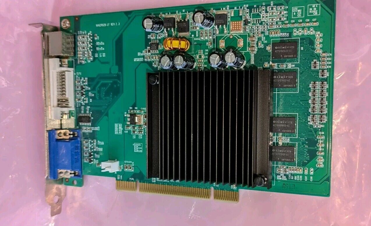 Vintage EVGA Nvidia GeForce 6200 512MB DDR2 PCI Graphics Card 512-P1-N402-LR